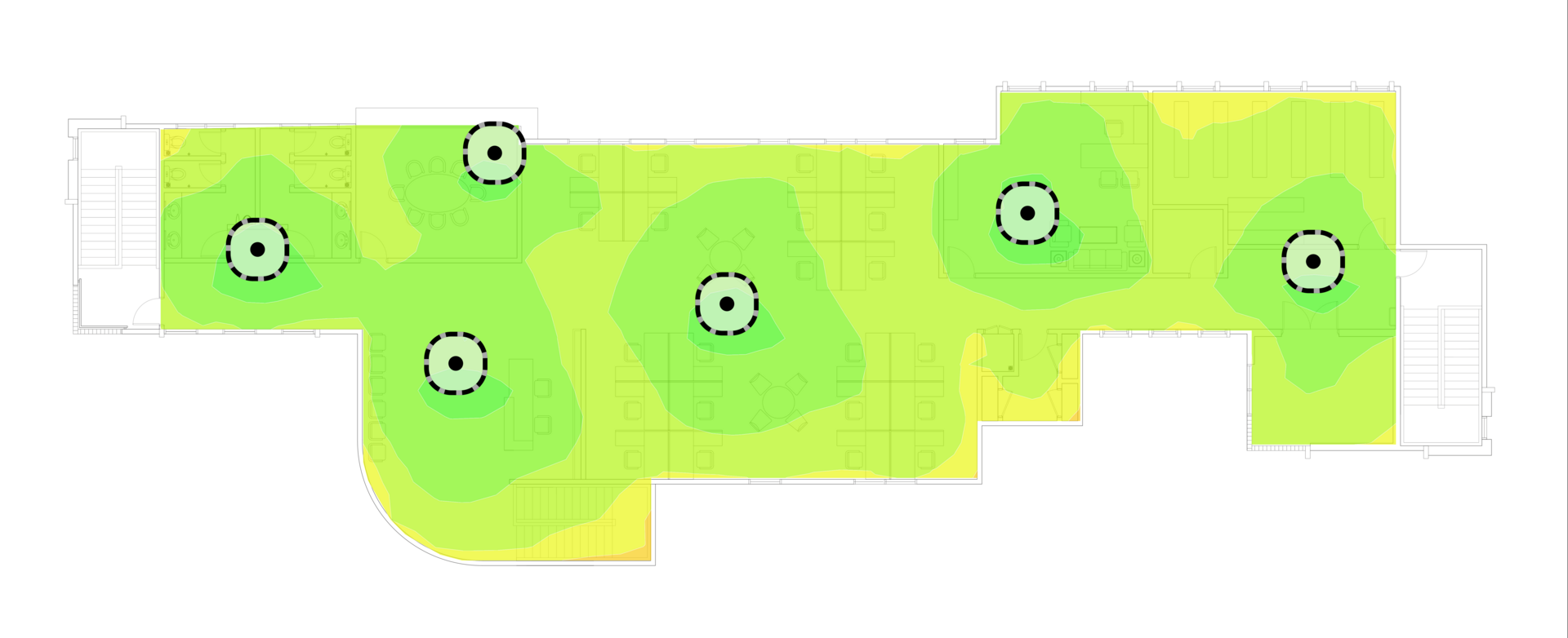 Ausleuchtungsgrafik_Bueroflaechen_Signalstaerke